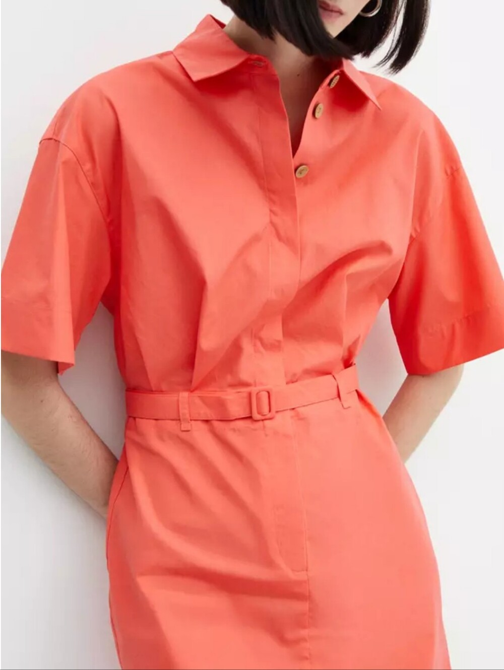 Short-Sleeve Shirt Dress